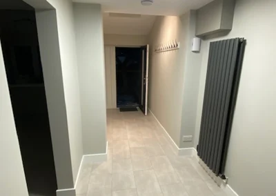 Renovated house interior hallway